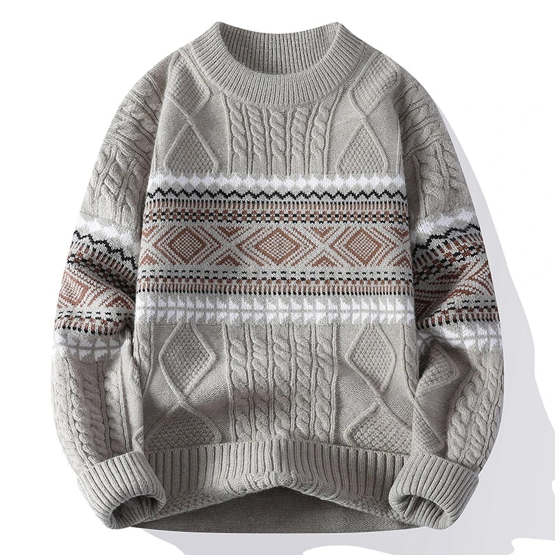 Herrar Tröja Grå Storlek M Ullmix Nordisk Design 3